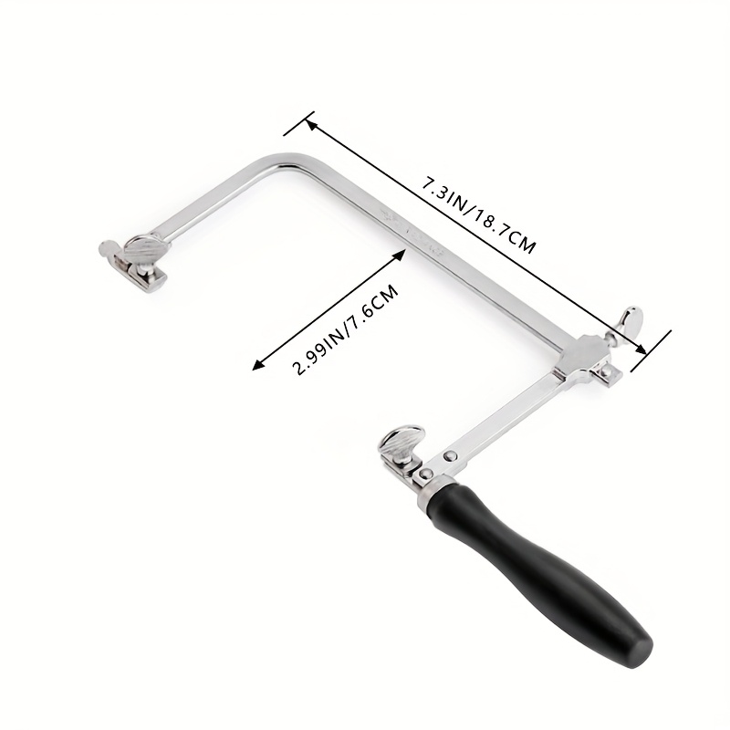 Saw Set with Adjustable Frame, V-Slot Bench Pin Clamp Versatile Tool for Precise Jewelry Crafting