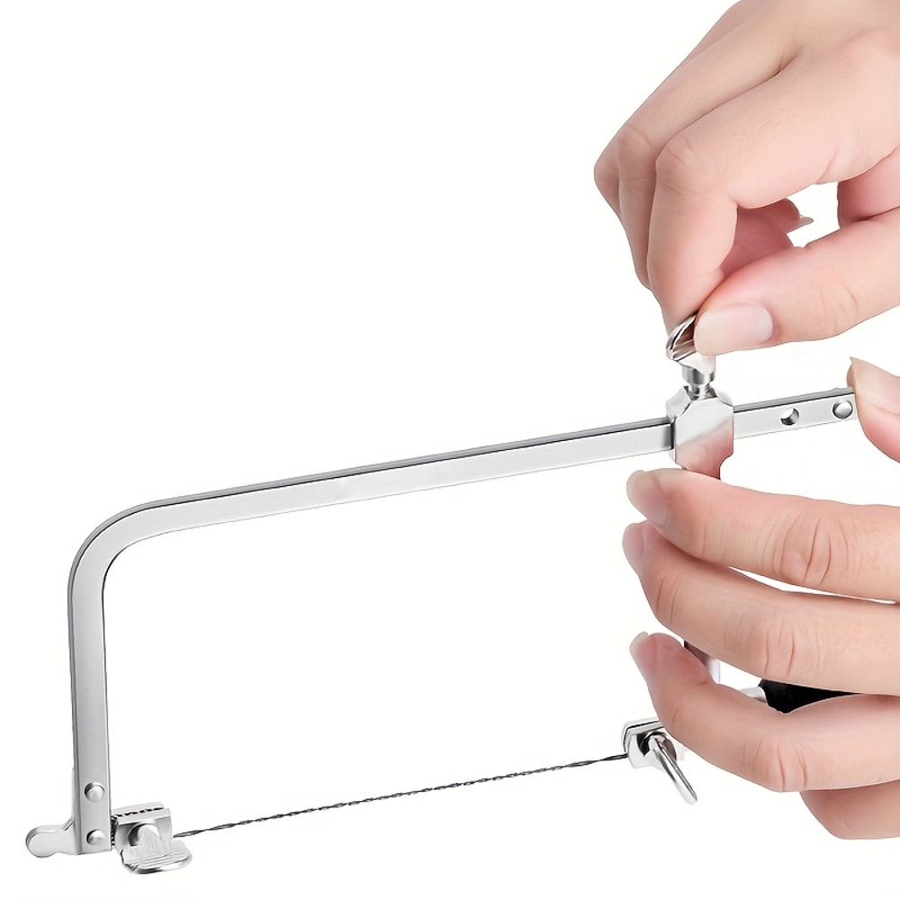Saw Set with Adjustable Frame, V-Slot Bench Pin Clamp Versatile Tool for Precise Jewelry Crafting