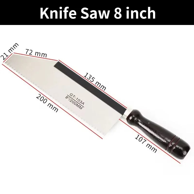Small Hand Saw for Wood and Garden Pruning Manganese Steel Dovetail Knife Saw, Close Tooth Blade for Precision Cut