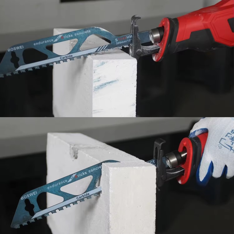 Professional Demolition Masonry Reciprocating Saw Blade Hard Alloy Multi Material Cutting 0