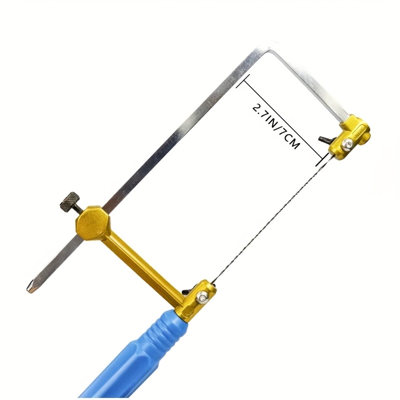 Adjustable Jewelry Saw Frame with U-Type Cutting Tool for Wood.