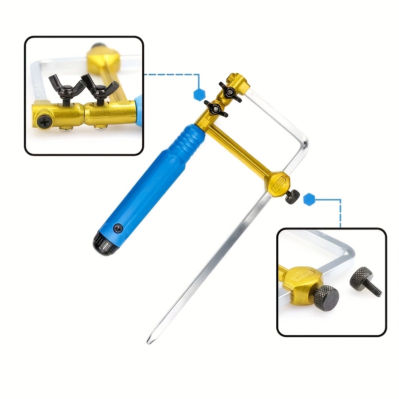 Adjustable Jewelry Saw Frame with U-Type Cutting Tool for Wood.
