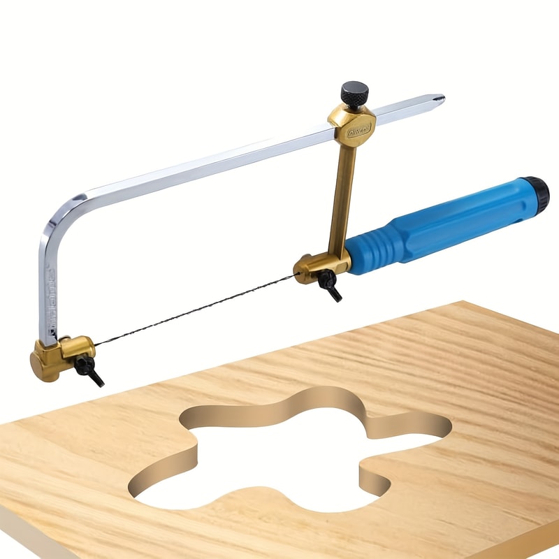 Adjustable Jewelry Saw Frame with U-Type Cutting Tool for Wood.