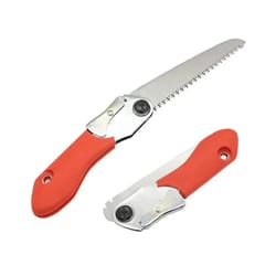 folding saw for wood cutting & pruning edge tooth hand saw for camping, gardening, & tree trimming