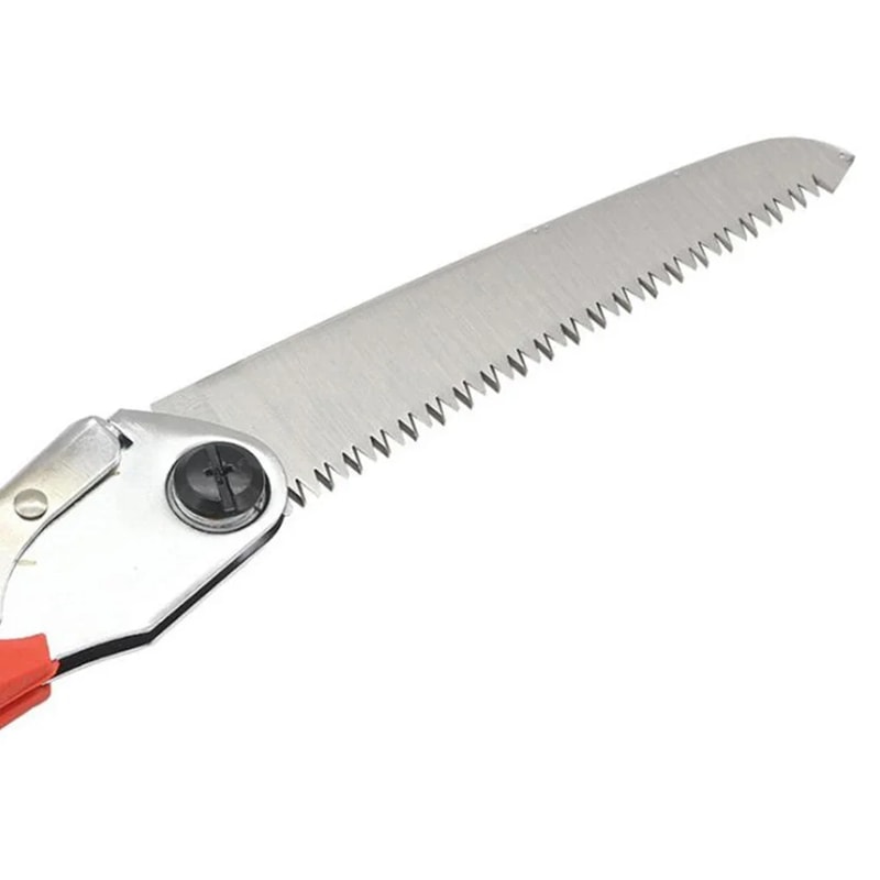Folding Saw for Wood Cutting & Pruning Edge Tooth Hand Saw for Camping, Gardening, & Tree Trimming
