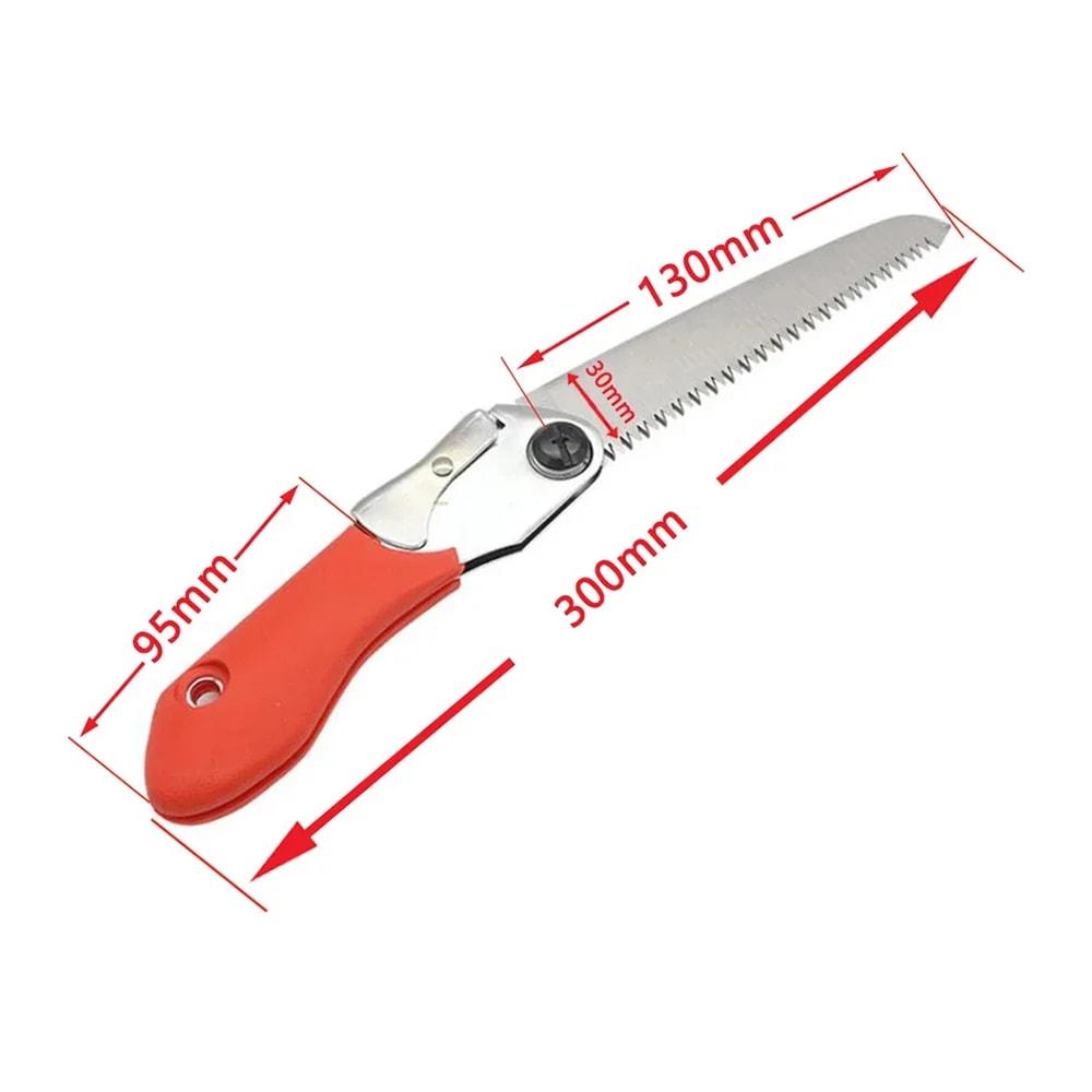 Folding Saw for Wood Cutting & Pruning Edge Tooth Hand Saw for Camping, Gardening, & Tree Trimming