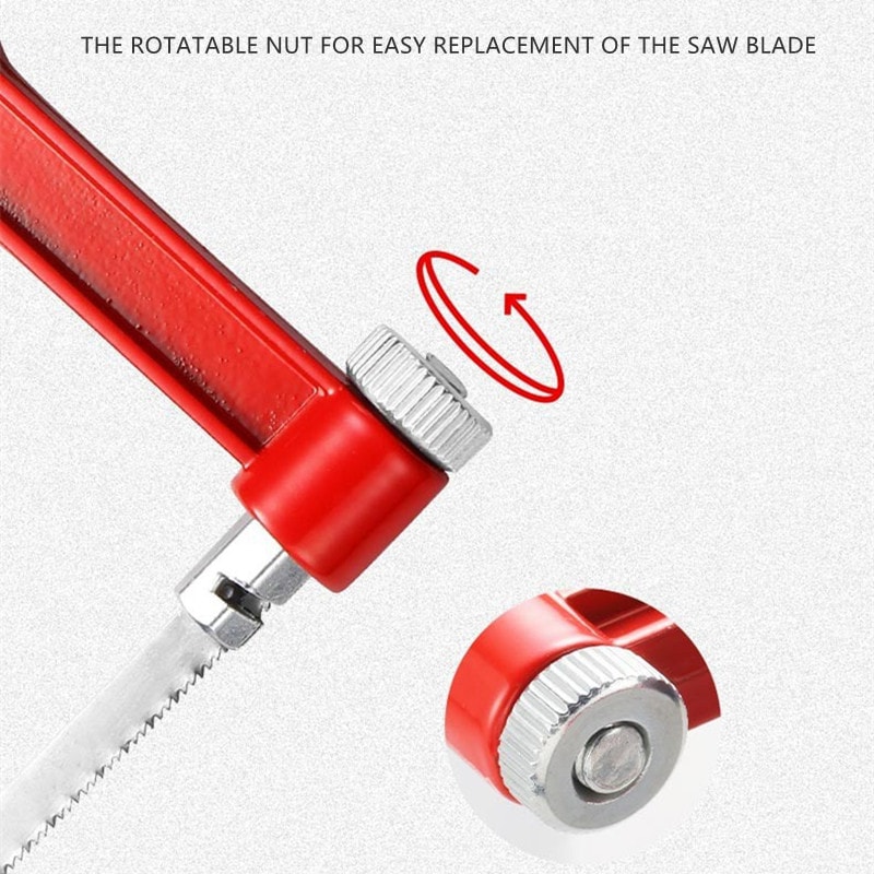 Mini Saw Frame for DIY Woodworking Child-Friendly Steel Hand Saw with Metal Blade