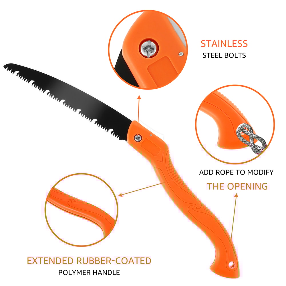 Woodworking Folding Saw Durable Manganese Steel Long Blade For Wood Pruning And Manual Camping Cutt 2