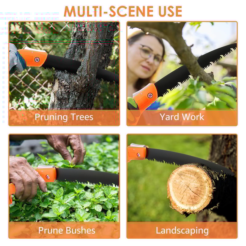 Woodworking Folding Saw Durable Manganese Steel Long Blade For Wood Pruning And Manual Camping Cutt 5