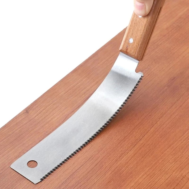 Flush Cut Pull Saw with Wooden Handle Precision Woodworking Hand Saw