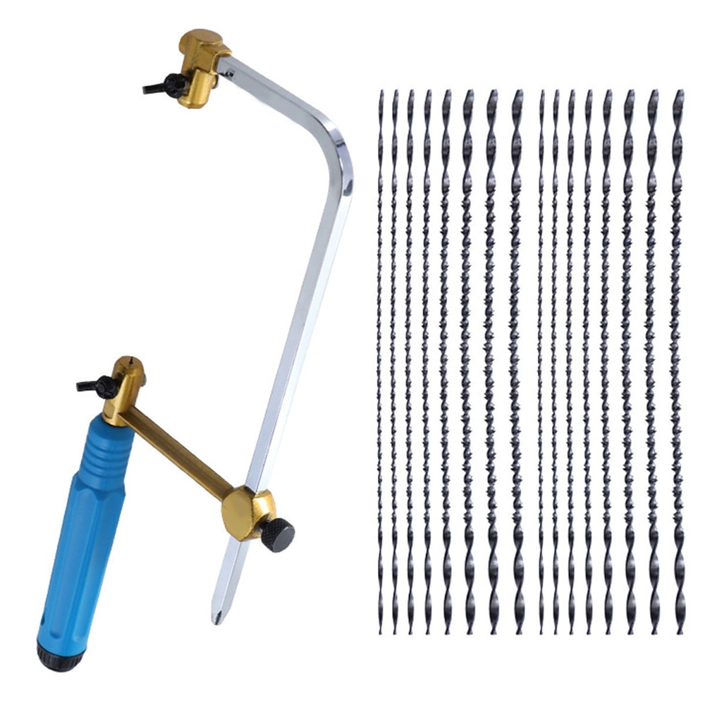 Heavy Duty Coping Saw Kit with Blades Fast Cutting Wood Metal Hand Saw