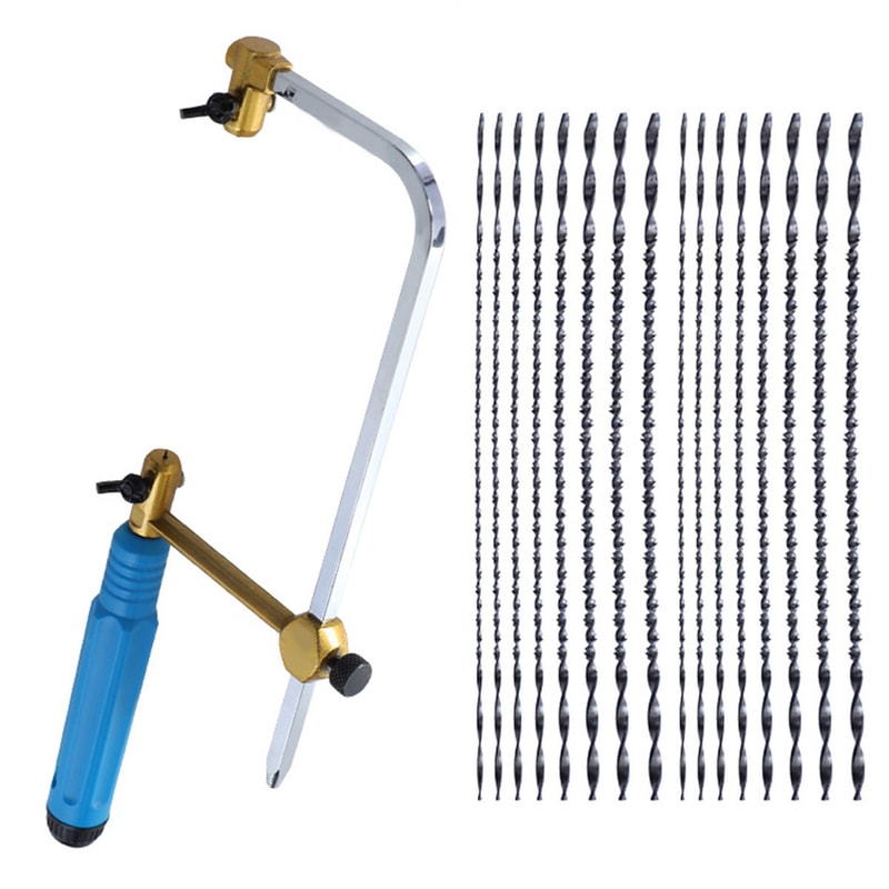 Heavy Duty Coping Saw Kit with Blades Fast Cutting Wood Metal Hand Saw