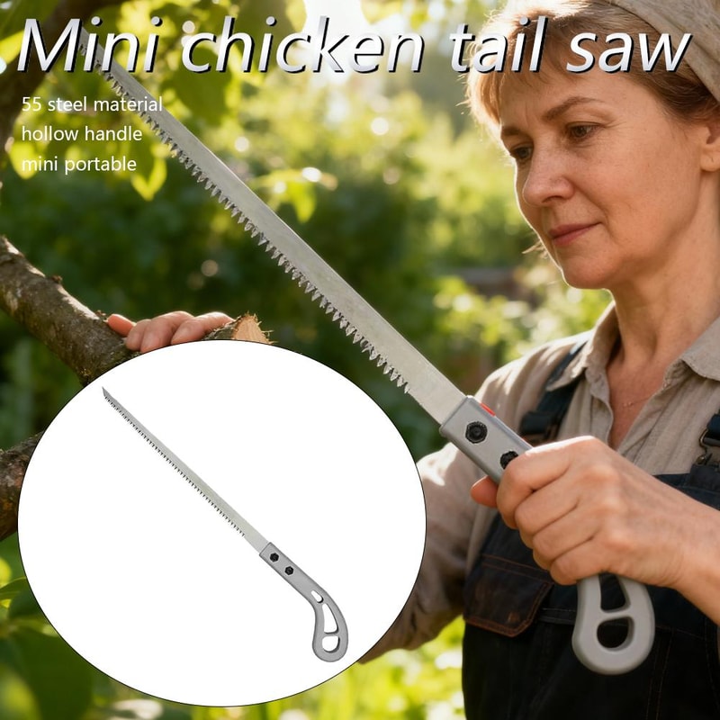 Premium Steel Handsaw with Wooden Handle Precision Garden & Woodworking Saw.