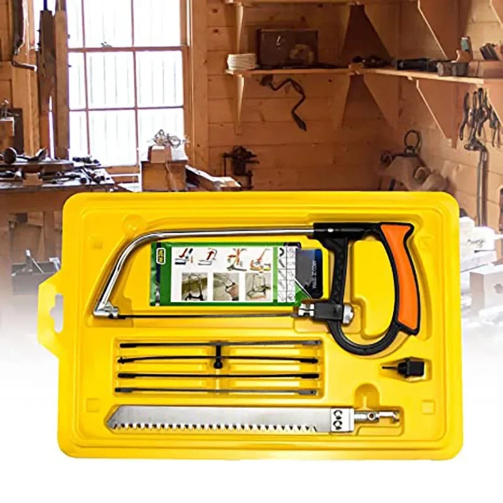 Multipurpose DIY Hacksaw Kit for Metal, Wood & Glass Cutting