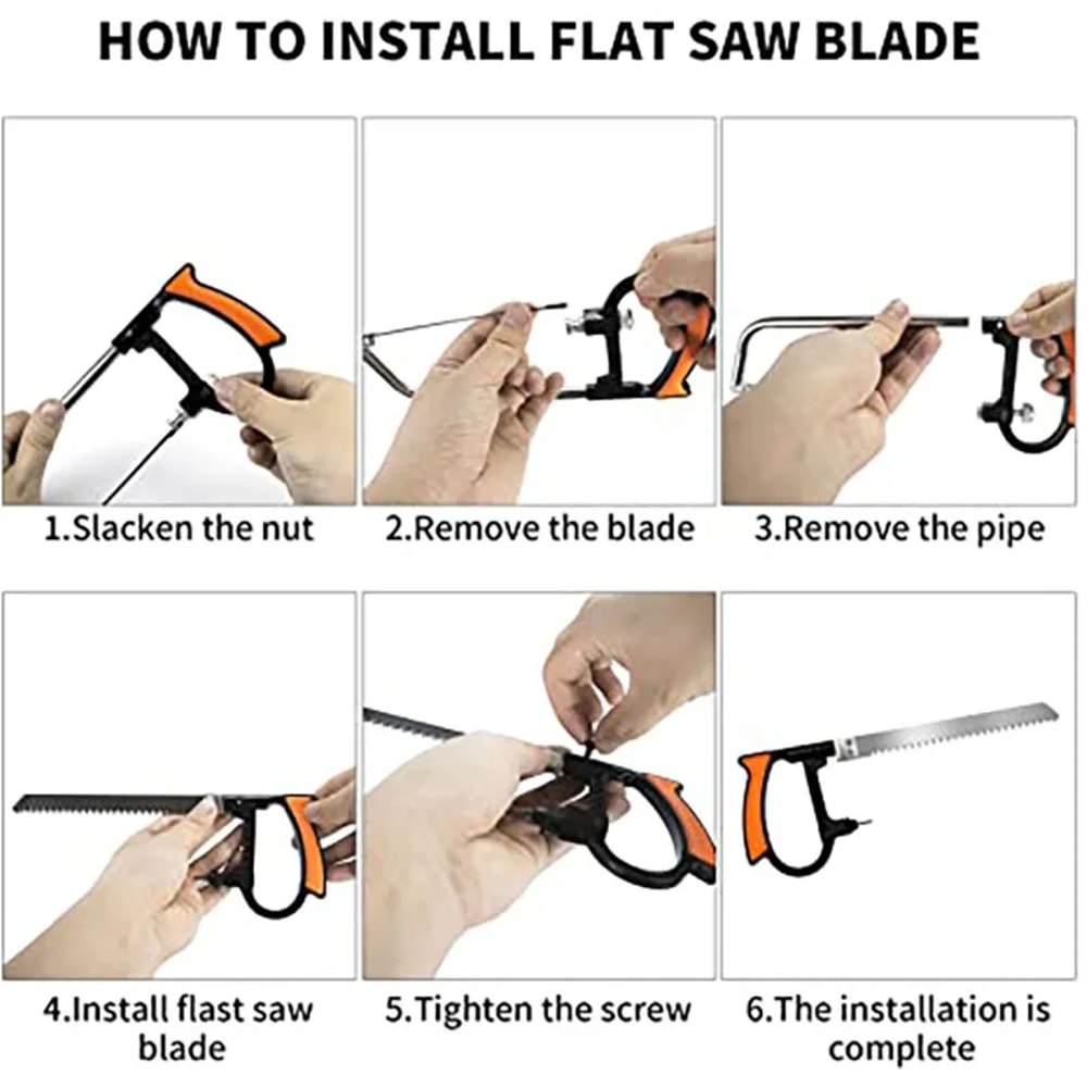 Multipurpose DIY Hacksaw Kit for Metal, Wood & Glass Cutting
