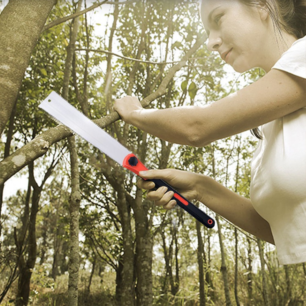 Precision Double Bladed Hand Saw with Long Handle for Woodworking