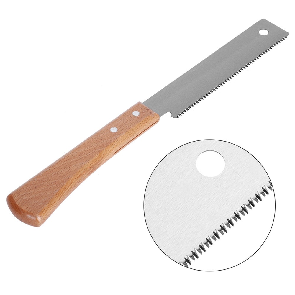 Compact Wood Hand Saw Wooden Handle Precision Cutting Tool For Woodworking 1
