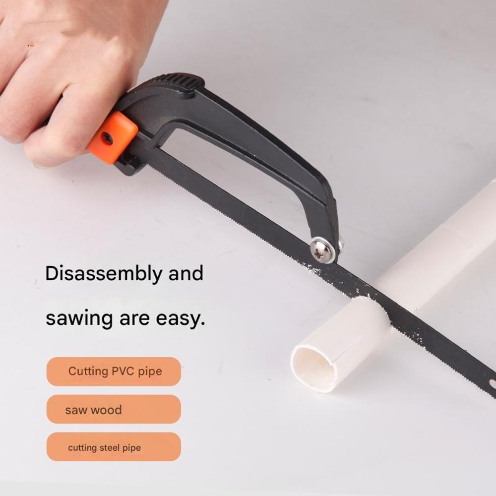 Mini Metal Saw with Extra Bi Metal Blade Aluminum Small Hack Saw for Wood and Plastic