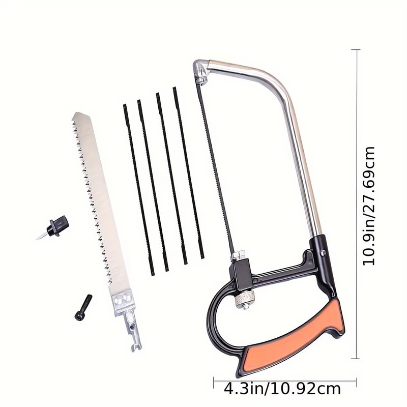 Hacksaw Set For Woodworking Steel Frame With Replaceable Blades Piece Handsaw Set Mini Standard 2