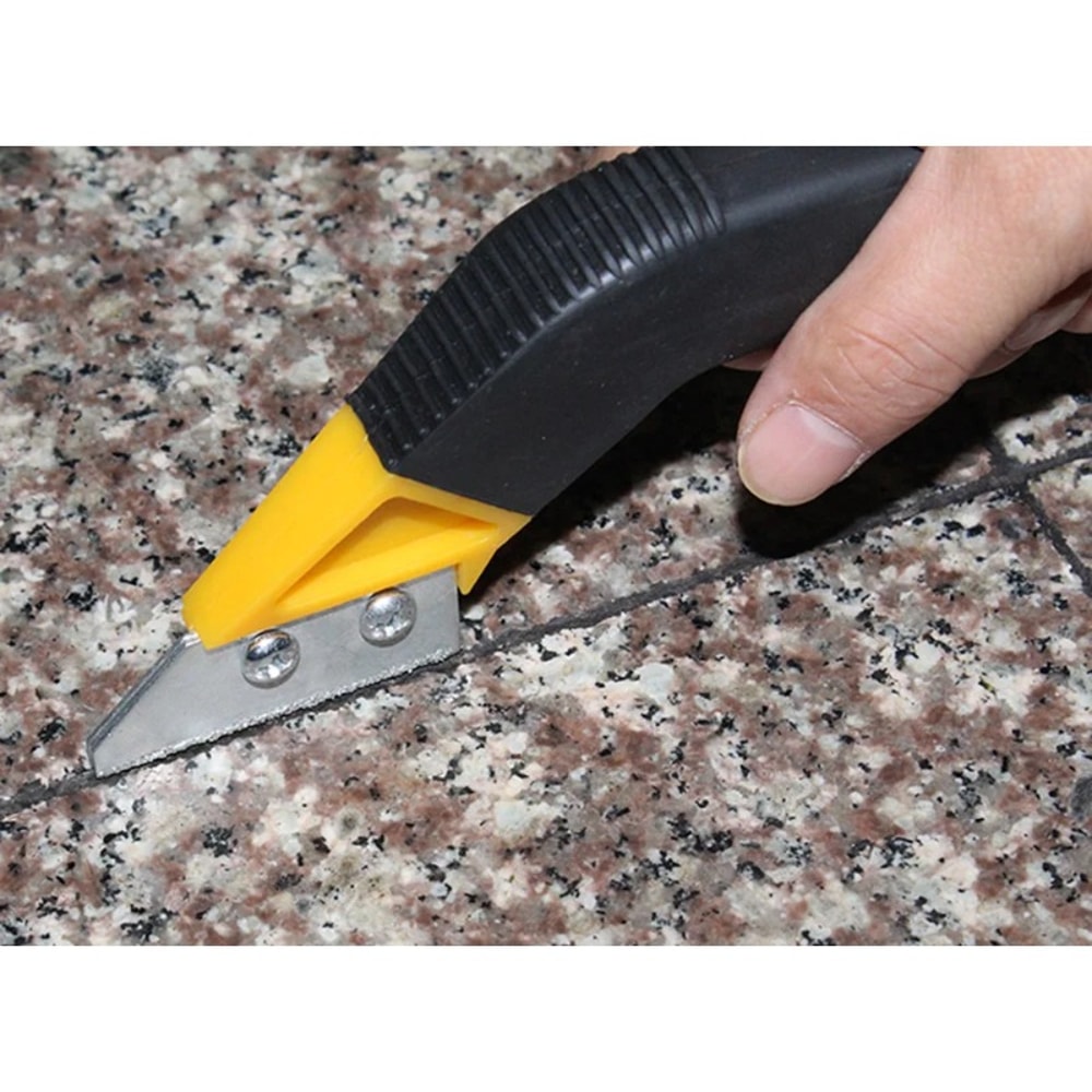Tile Grout Saw Removal Tool Professional Dual Blade Grout Cleaner With NonSlip Handle For Easy Stri 4