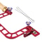 Coping Saw with Cam Lever Tension Aluminum Alloy Frame Fret Saw for Accurate Ceramic, Glass, and Metal Cutting