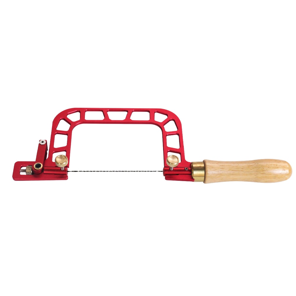 Coping Saw with Cam Lever Tension Aluminum Alloy Frame Fret Saw for Accurate Ceramic, Glass, and Metal Cutting