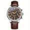Luxury Mens Business Watch With Leather Strap Analog Quartz Wristwatch 5