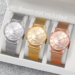fashion heart dial womens quartz wristwatch elegant plastic strap watch for casual style