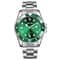 Fashion Mens Quartz Watch With Calendar Green WaterResistant Sport Wristwatch 0