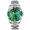 Fashion Mens Quartz Watch With Calendar Green WaterResistant Sport Wristwatch 5