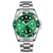 Fashion Mens Quartz Watch With Calendar Green WaterResistant Sport Wristwatch 5
