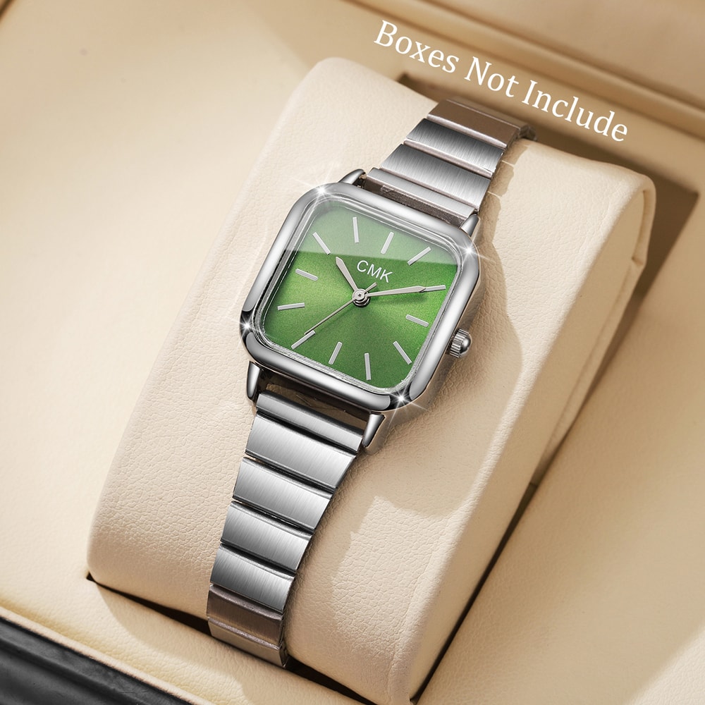 Luxury Ultra Thin Quartz Womens Wristwatch Fashion Square Design With Elegant Strap 6