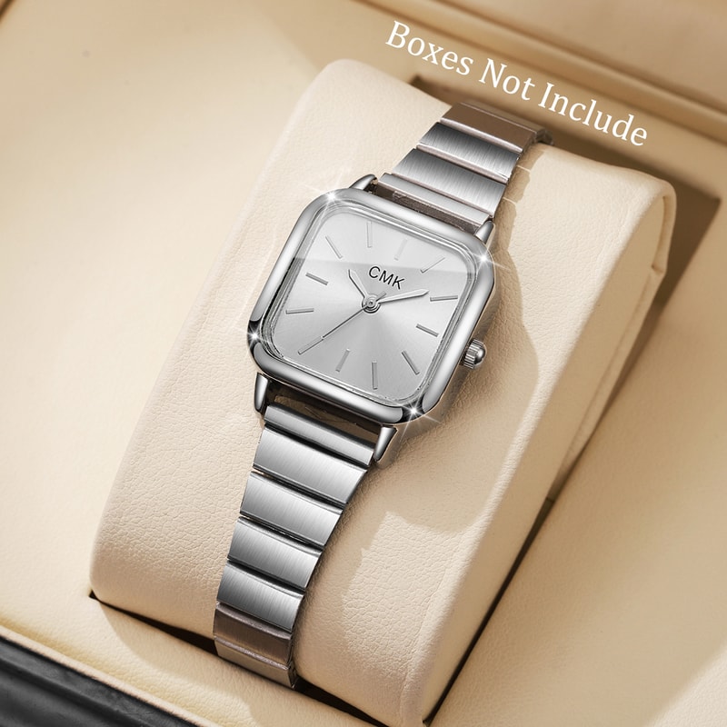 Luxury Ultra Thin Quartz Womens Wristwatch Fashion Square Design With Elegant Strap 7