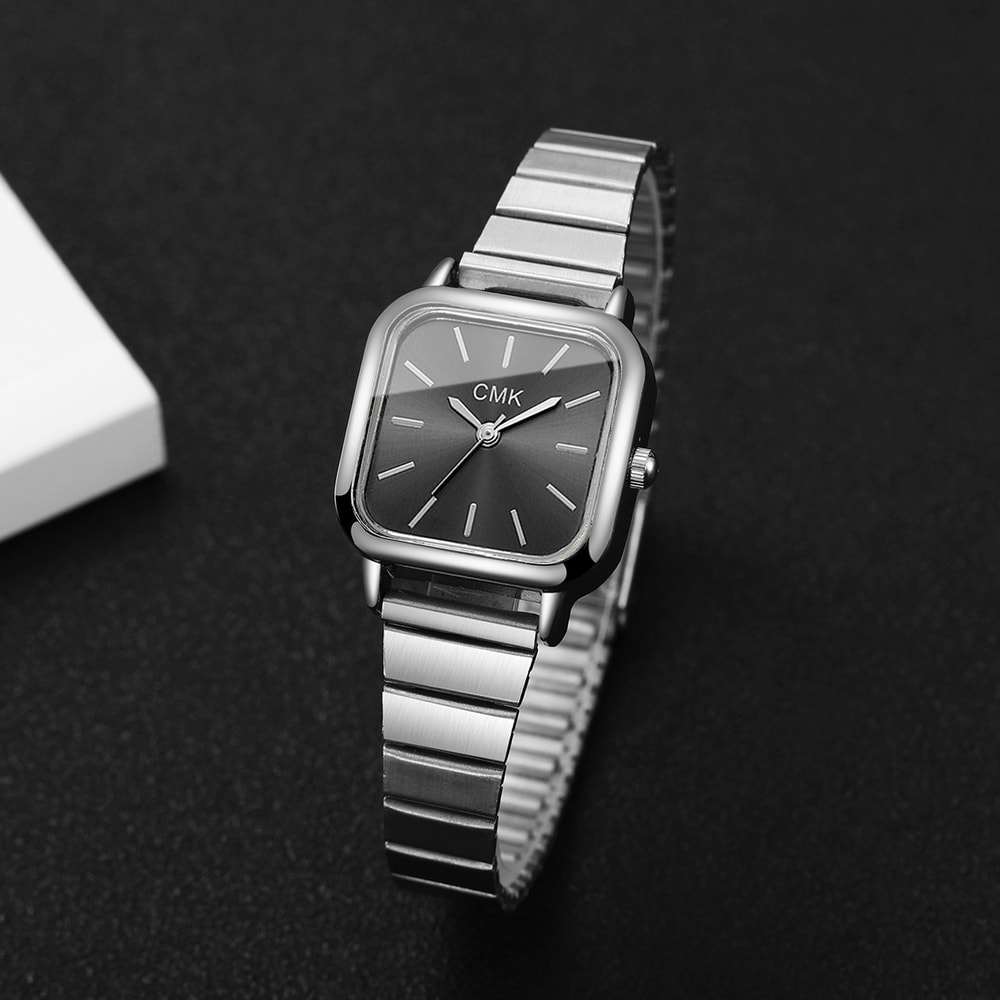 Luxury Ultra Thin Quartz Womens Wristwatch Fashion Square Design With Elegant Strap 9