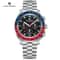 Mens Luxury Quartz Chronograph Watch Ceramic Bezel Luminous Display 7