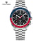 Mens Luxury Quartz Chronograph Watch Ceramic Bezel Luminous Display 7