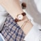 Small Dial Womens Quartz Watch with Casual Leather Band Fashionable, Elegant, and Durable