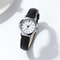 Small Dial Womens Quartz Watch with Casual Leather Band Fashionable, Elegant, and Durable