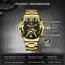 Fashion Mens Calendar Watches Business Stainless Steel Quartz Wristwatch Necklace Bracelet Set 2