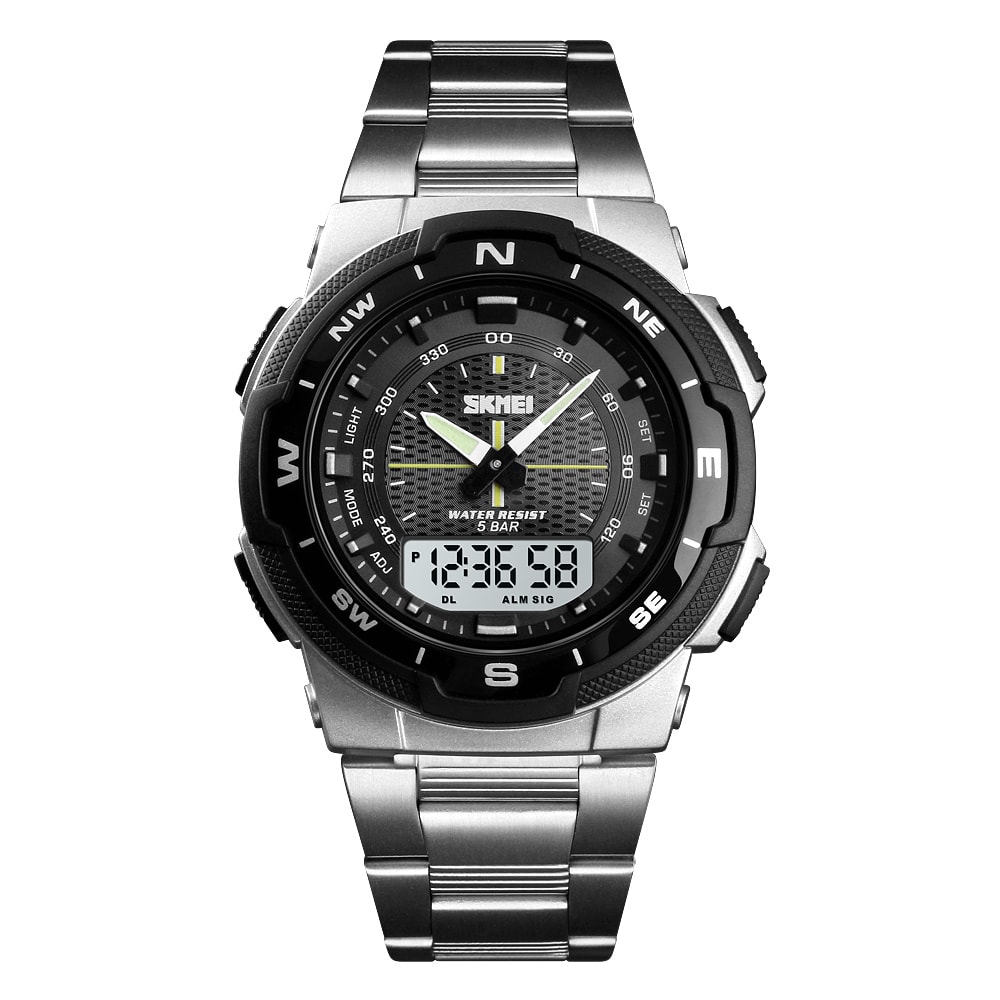 Silver Performance Digital Sports Watch With Chrono Countdown 4
