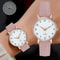 Luxury Leather Quartz Watch For Women Elegant Backlight Wristwatch For Ladies 1