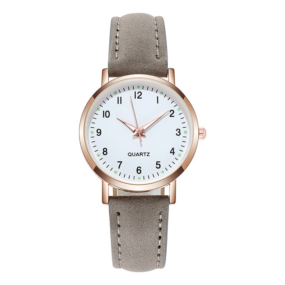 Luxury Leather Quartz Watch For Women Elegant Backlight Wristwatch For Ladies 7