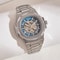 Mens Luxury Automatic Mechanical Watch Waterproof Skeleton Stainless Steel Business Watch 7
