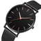 Fashion Ultra Thin Stainless Steel Quartz Watch For Men Sleek Stylish Business Wristwatch 1