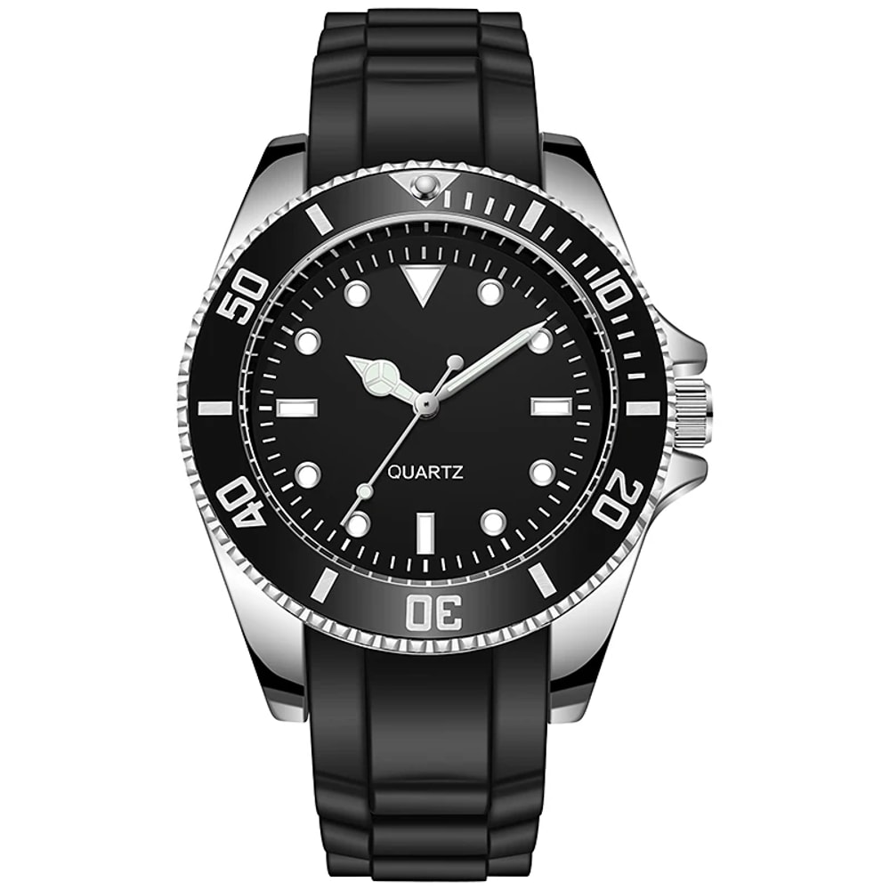 Diver Style Watch With Japan Movement And Rotating Bezel Fabric Strap Dial For Adventurers 4