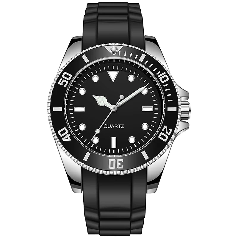 Diver Style Watch With Japan Movement And Rotating Bezel Fabric Strap Dial For Adventurers 4