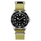 Diver Style Watch With Japan Movement And Rotating Bezel Fabric Strap Dial For Adventurers 5