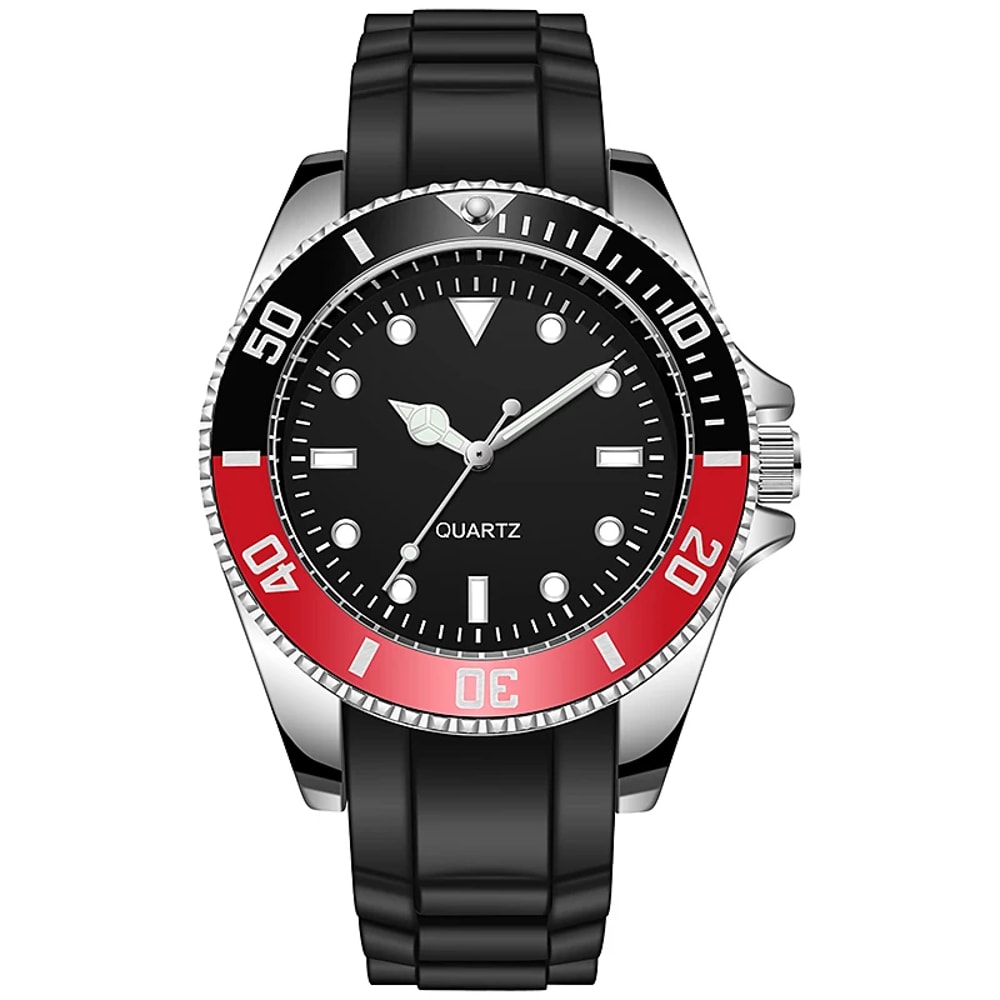 Diver Style Watch With Japan Movement And Rotating Bezel Fabric Strap Dial For Adventurers 6