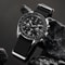 Mens Luxury Quartz Chronograph Wristwatch With Coated Crystal And Canvas Band 1