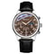 Minimalist Mens Quartz Watch With Premium Brown PU Leather Strap 4